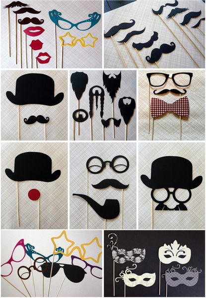 photobooth props - photo booth mustaches copy